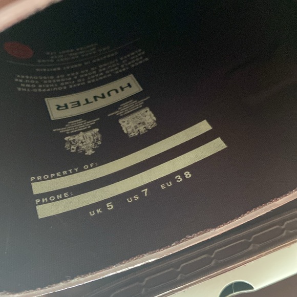 Hunter Original Tall Boot Back Buckle Gloss Umber Size 7 - Picture 2 of 5